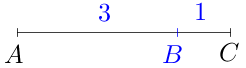 Vectorratio(ABC,3to1,blue(ratio),blue(B)).png